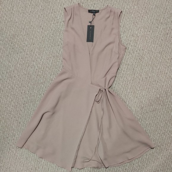 NWT Dynamite Pink Wrap Dress - Picture 1 of 6